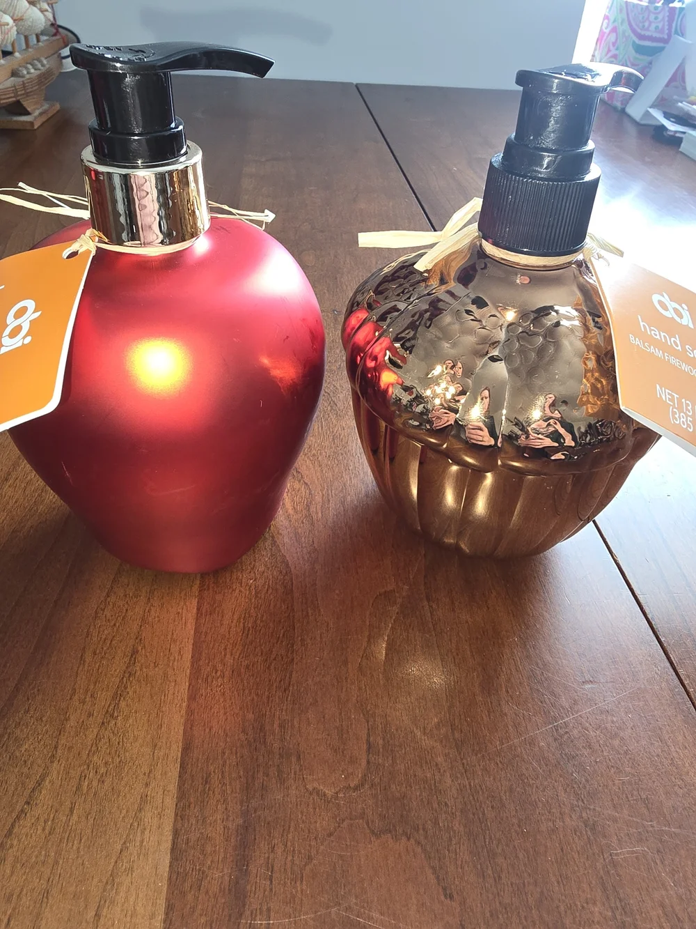 abi Apple Cinnamon and Balsam Firewood Scented Hand Soaps, NWT, Apple & Acorn